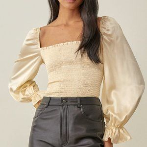 Reformation Chamomile Top in Custard